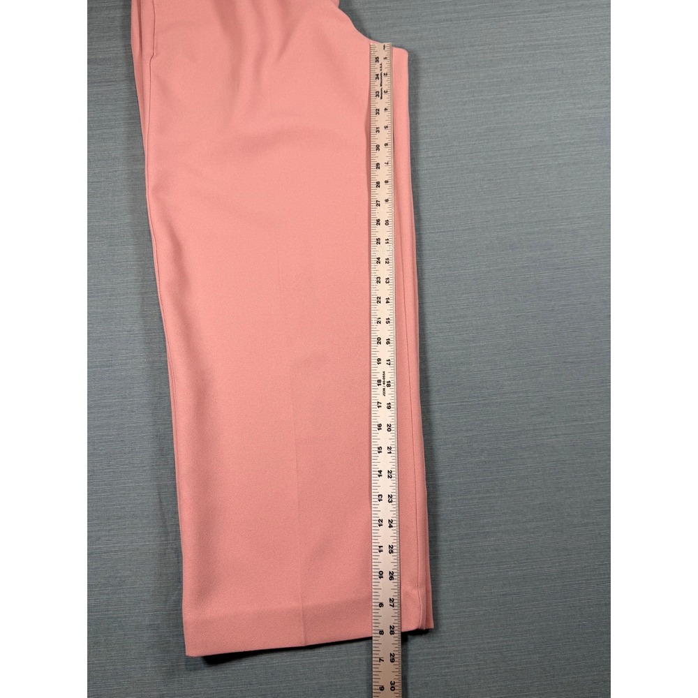 Karen‎ Scott Petites Pink Wide Leg Dress Pants High Rise Trousers Size 14P - Picture 5 of 10